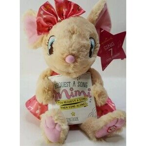 Hallmark Request a Song Mimi Singing Plush Mouse 7 Stories Toy 2014 New w/tags